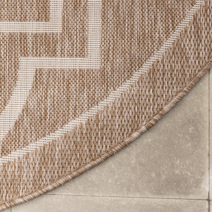 Rond buitenkleed - Isla Medaillon Beige/Wit - 4