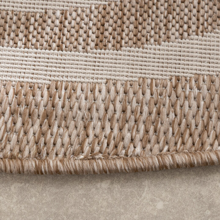 Rond buitenkleed - Isla Medaillon Beige/Wit - 5