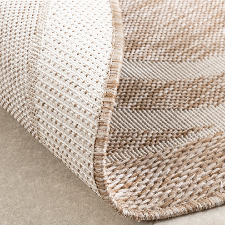 Rond buitenkleed - Isla Medaillon Beige/Wit - 6