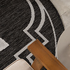 Rond buitenkleed - Isla Medaillon Zwart/Wit - thumbnail 2
