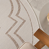 Rond buitenkleed - Isla Medaillon Wit/Beige - thumbnail 2
