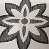 Rond buitenkleed - Isla Medaillon Wit/Zwart - thumbnail 3