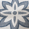 Rond buitenkleed - Isla Medaillon Wit/Blauw - thumbnail 3