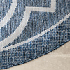 Rond buitenkleed - Isla Medaillon Blauw/Wit - thumbnail 4