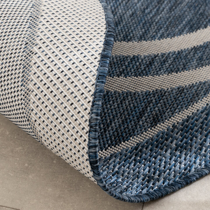 Rond buitenkleed - Isla Medaillon Blauw/Wit - 6
