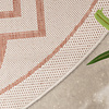 Buitenkleed - Isla Medaillon Wit/Roze - thumbnail 4