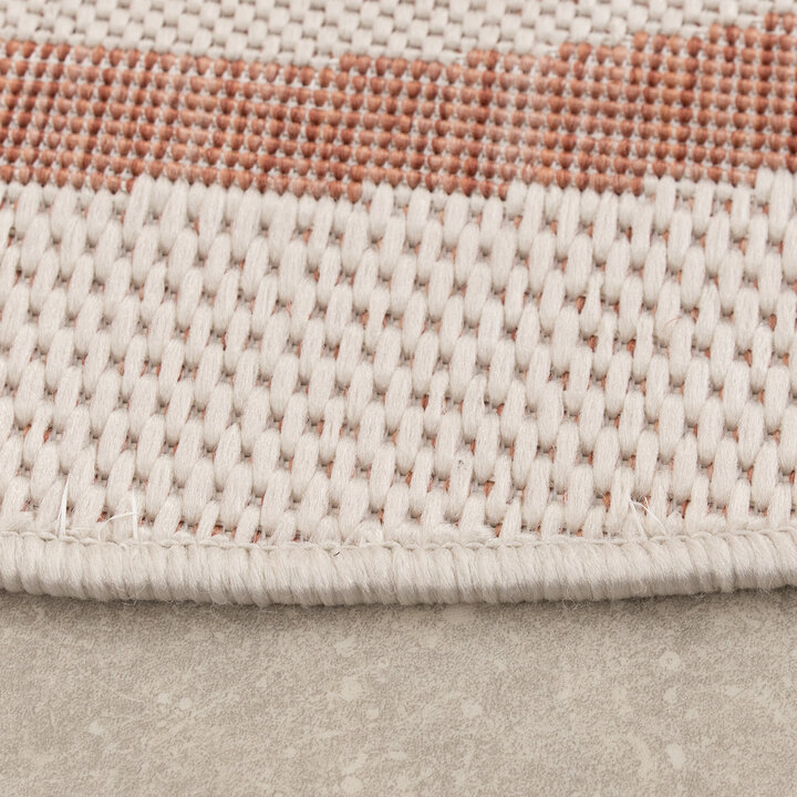 Buitenkleed - Isla Medaillon Wit/Roze - 5