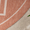 Buitenkleed - Isla Medaillon Roze/Wit - thumbnail 4
