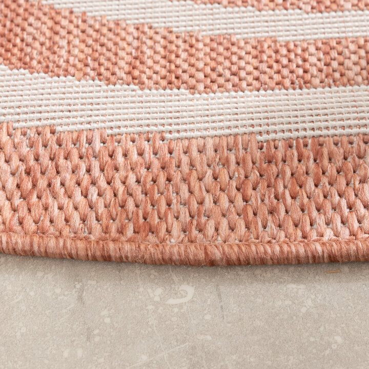 Buitenkleed - Isla Medaillon Roze/Wit - 5