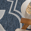 Buitenkleed - Isla Medaillon Blauw/Wit - thumbnail 2