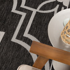 Buitenkleed - Isla Medaillon Zwart/Wit - thumbnail 2