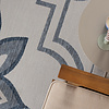 Buitenkleed - Isla Medaillon Wit/Blauw - thumbnail 2