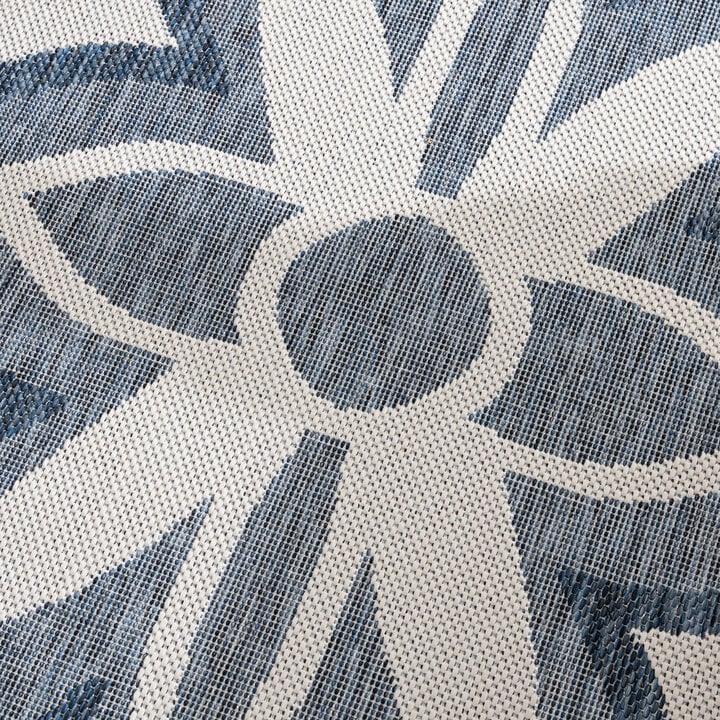 Buitenkleed - Isla Medaillon Wit/Blauw - 3