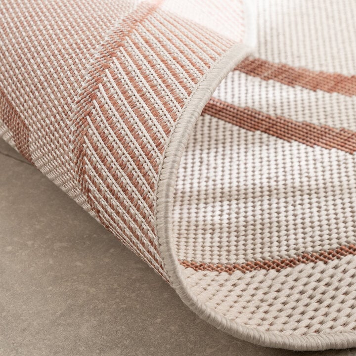 Rond buitenkleed - Isla Medaillon Wit/Roze - 6