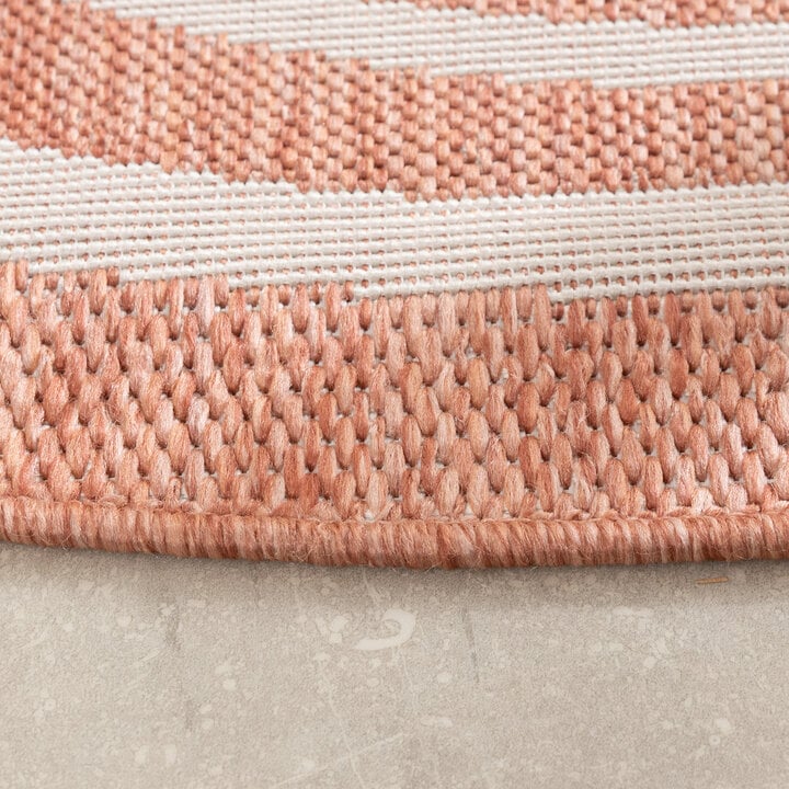 Rond buitenkleed - Isla Medaillon Roze/Wit - 5