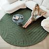 Rond Scandinavisch vloerkleed - Lova Arches Groen  - thumbnail