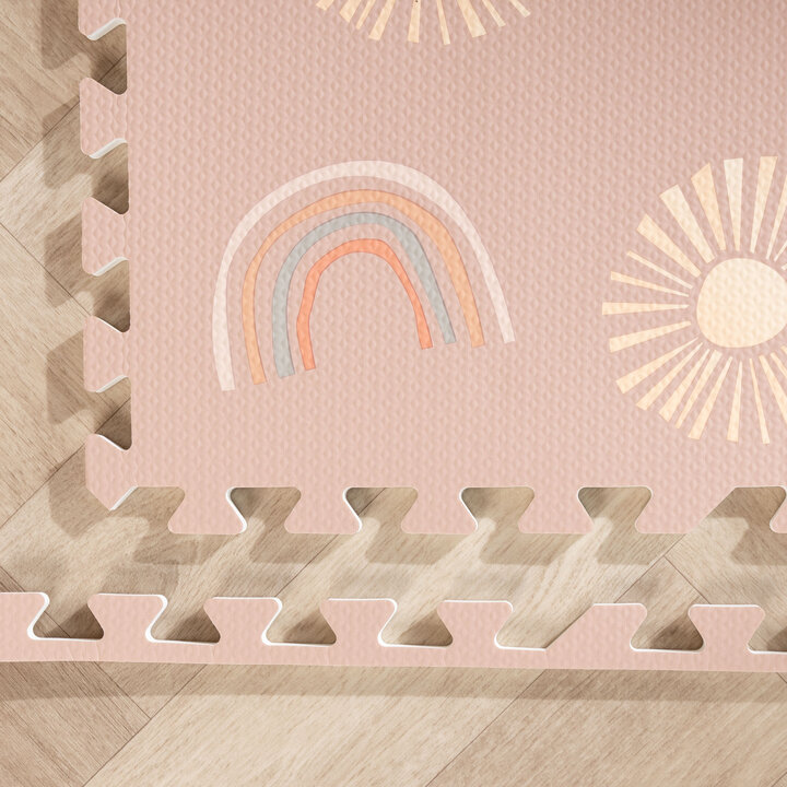 Foam puzzelmat - Alfie Sun Roze - 6