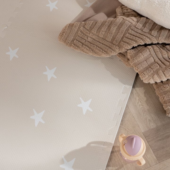 Foam puzzelmat - Alfie Stars Grijs/Beige - 2