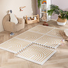 Foam Puzzelmat - Alfie Grid Beige - thumbnail