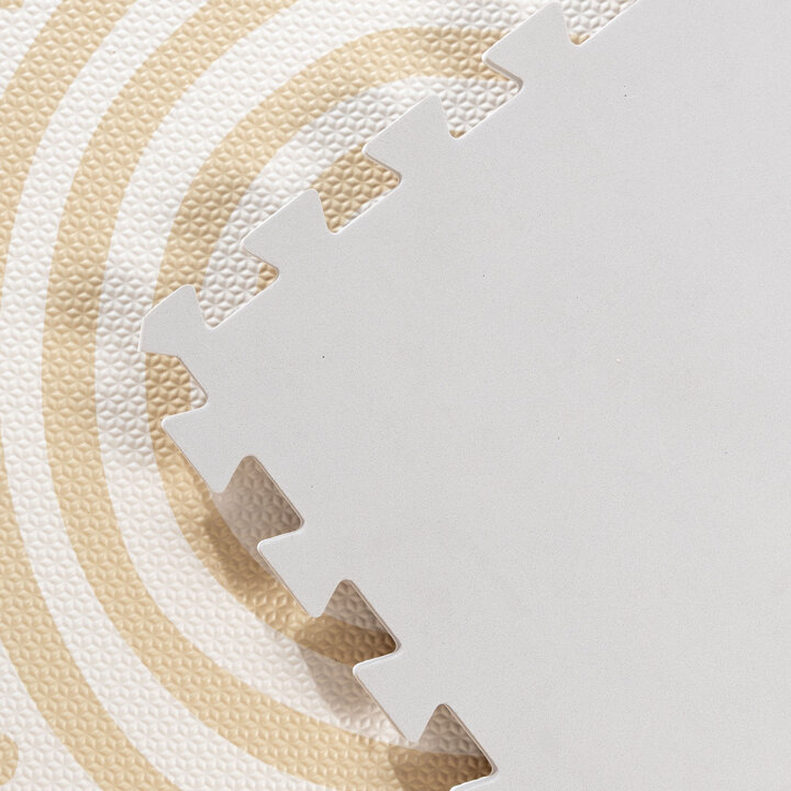 Foam Puzzelmat - Alfie Grid Beige - 6
