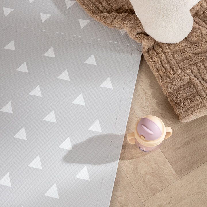 Foam puzzelmat - Alfie Geo Lichtgrijs - 1