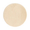 Rond Scandinavisch vloerkleed - Lova Arches Beige  - thumbnail 1