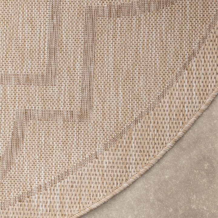 Rond buitenkleed - Isla Medaillon Beige - 4