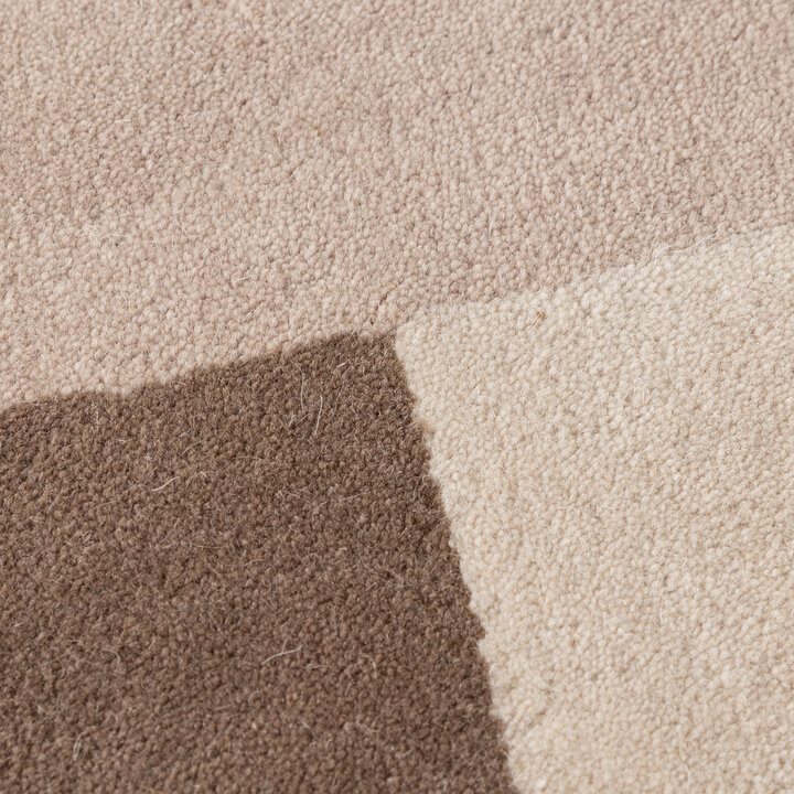 Wollen abstract vloerkleed - Jules Creme/Taupe - 3