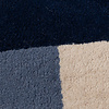 Wollen abstract vloerkleed - Jules Creme/Blauw - thumbnail 3