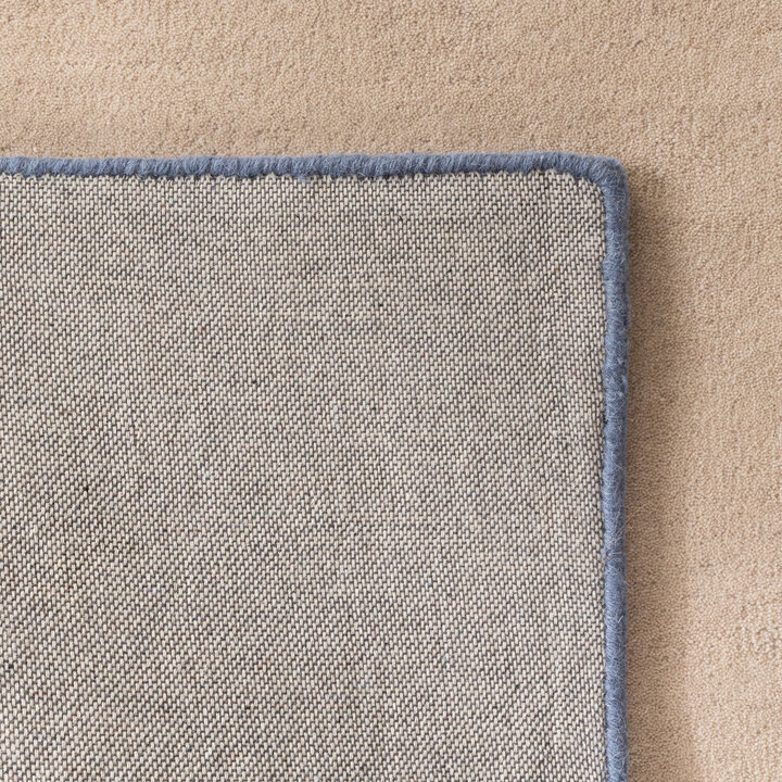 Wollen abstract vloerkleed - Jules Creme/Blauw - 6