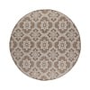 Rond buitenkleed - Rio Flower Beige - thumbnail 1