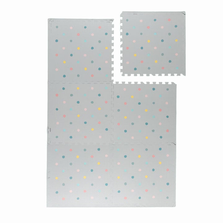 Foam Puzzelmat - Alfie Dots Lichtgrijs - 1