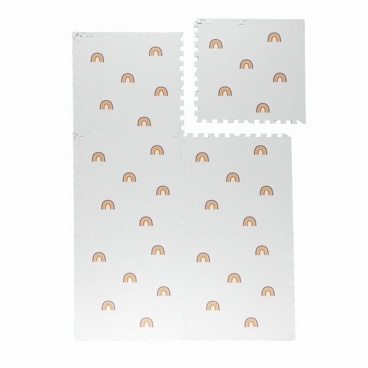 Foam puzzelmat - Alfie Rainbow Wit - 1