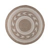 Rond jute buitenkleed - Nusa Orbit Beige/Creme - thumbnail 1
