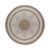 Rond jute buitenkleed - Nusa Sun Beige/Creme  - thumbnail 1