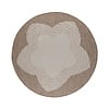Rond jute buitenkleed - Nusa Flower Beige/Creme  - thumbnail 1