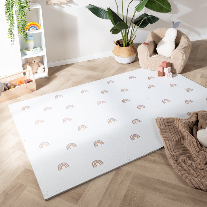 Foam puzzelmat - Alfie Rainbow Wit - 2
