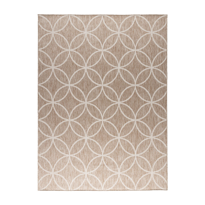 Geometrisch buitenkleed - Faro Ripple Beige - 7