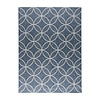 Geometrisch buitenkleed - Faro Ripple Blauw  - thumbnail 1