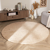 Rond Effen vloerkleed -  Wish Beige - thumbnail