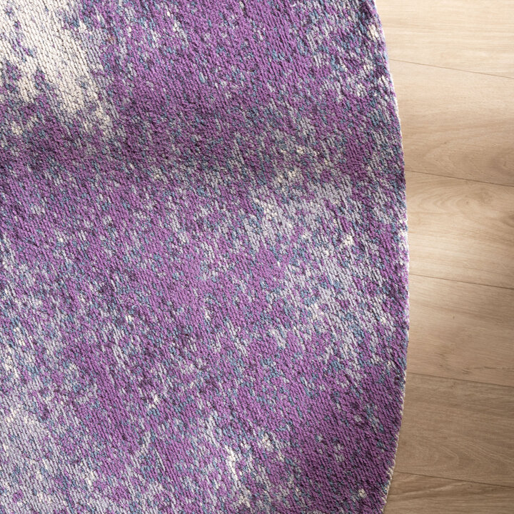 Rond abstract vloerkleed - Candice Paars - 4