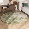 Rond abstract vloerkleed - Candice Groen - thumbnail