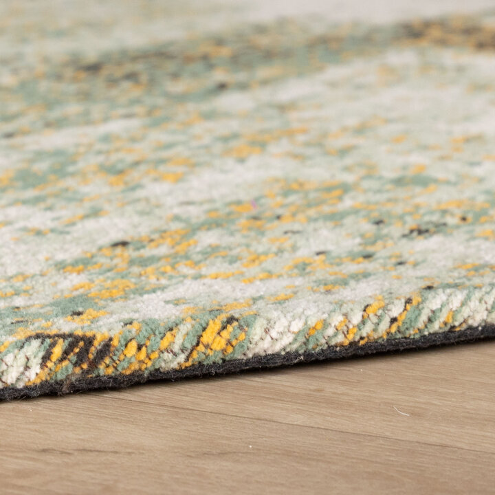 Rond abstract vloerkleed - Candice Groen - 5