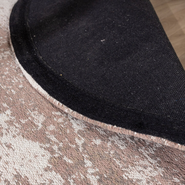 Rond abstract vloerkleed - Candice Taupe - 6