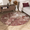Rond abstract vloerkleed - Candice Roze - thumbnail