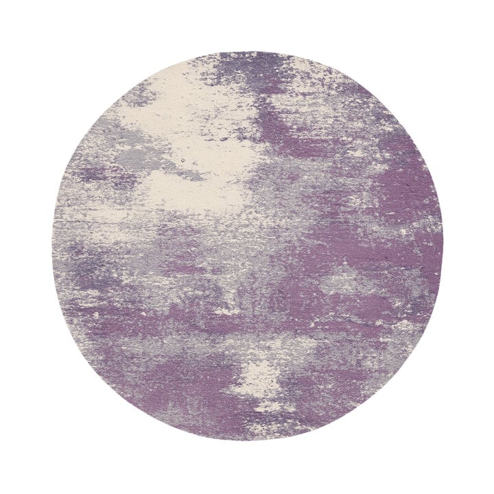 Rond abstract vloerkleed - Candice Paars - 1