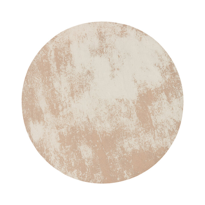 Rond abstract vloerkleed - Candice Taupe - 1
