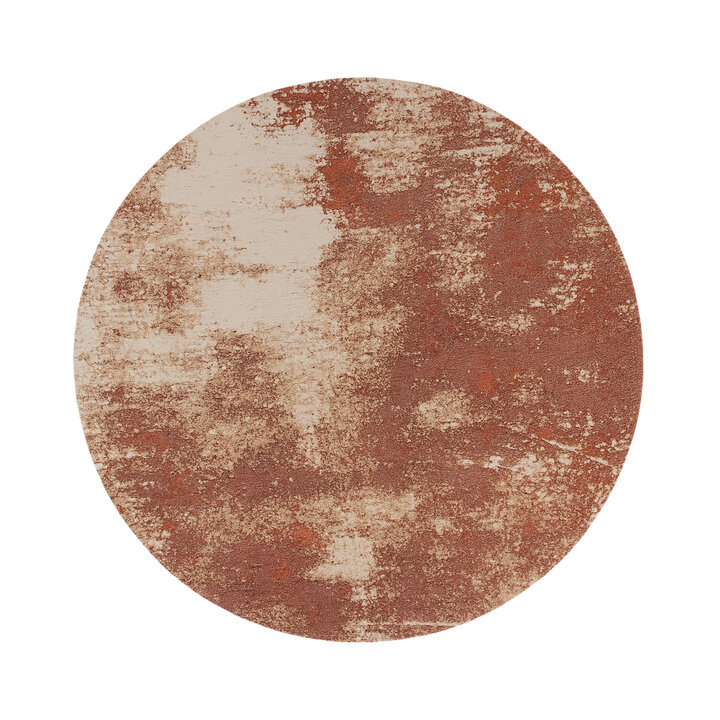 Rond abstract vloerkleed - Candice Roze - 1