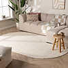 Ovaal wollen vloerkleed - Feline Wit  - thumbnail