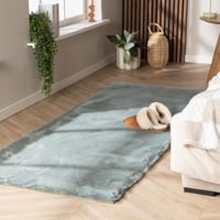 Zachte Hoogpolige loper - Comfy Supreme Blauw/Groen